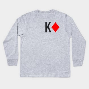 King of Diamonds (Playing Cards) Kids Long Sleeve T-Shirt